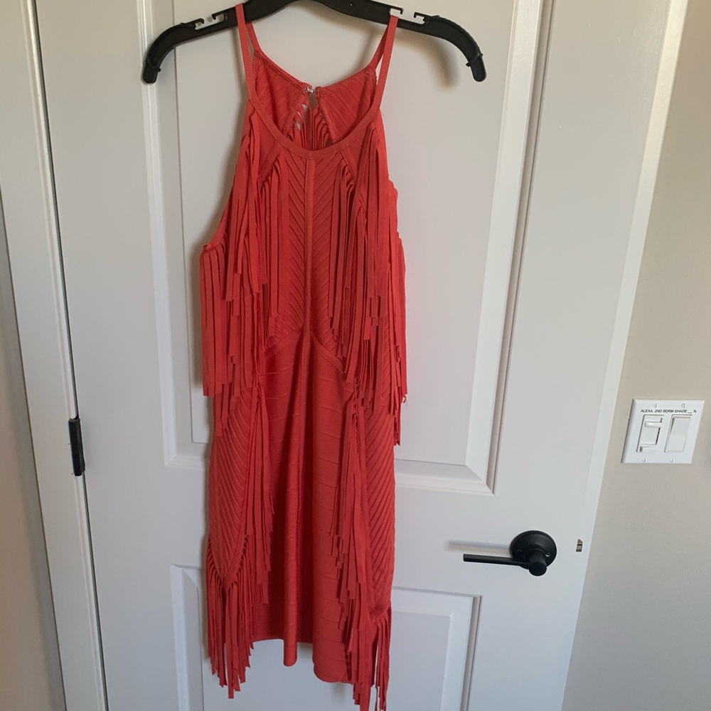 Alberto Makali Fringe Dress